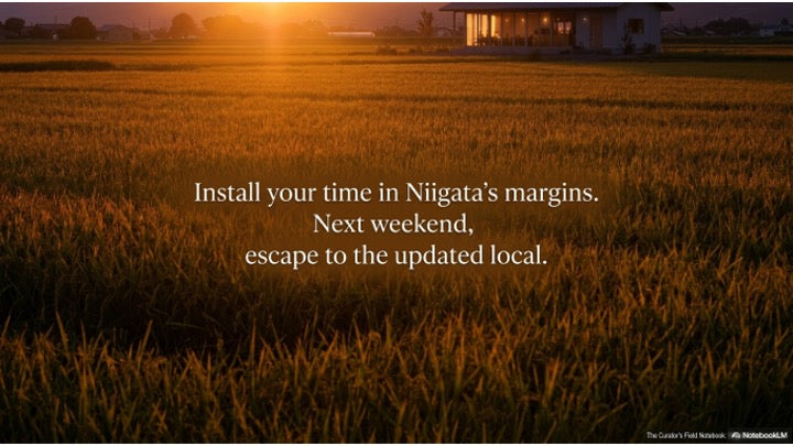 Discover the New Localism of Niigata